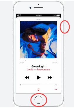 iPhone 8 の Apple Music アートワークのスクリーンショット