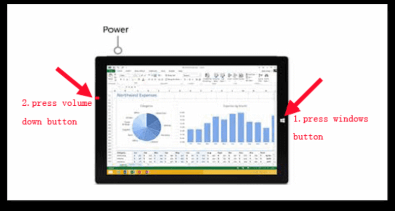 ภาพหน้าจอบน Microsoft Surface RT