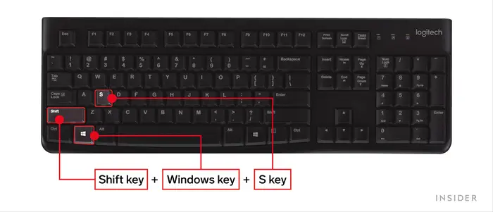 use shortcut to open Snip & Sketch