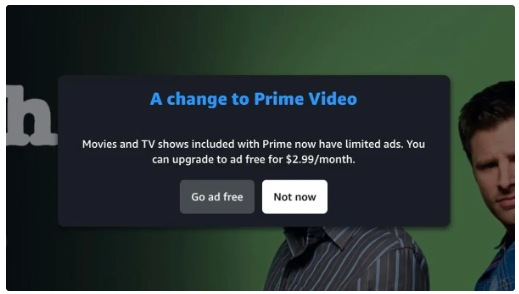 Anúncio Prime Video grátis