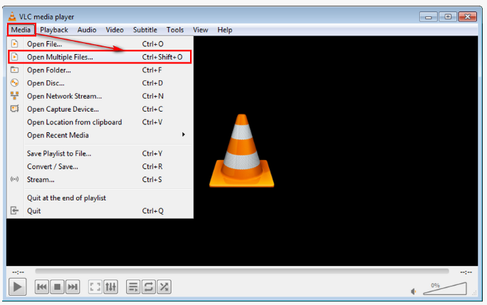 add audio to video in vlc