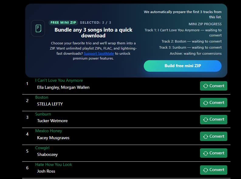 download spotify playlist via SpotMate