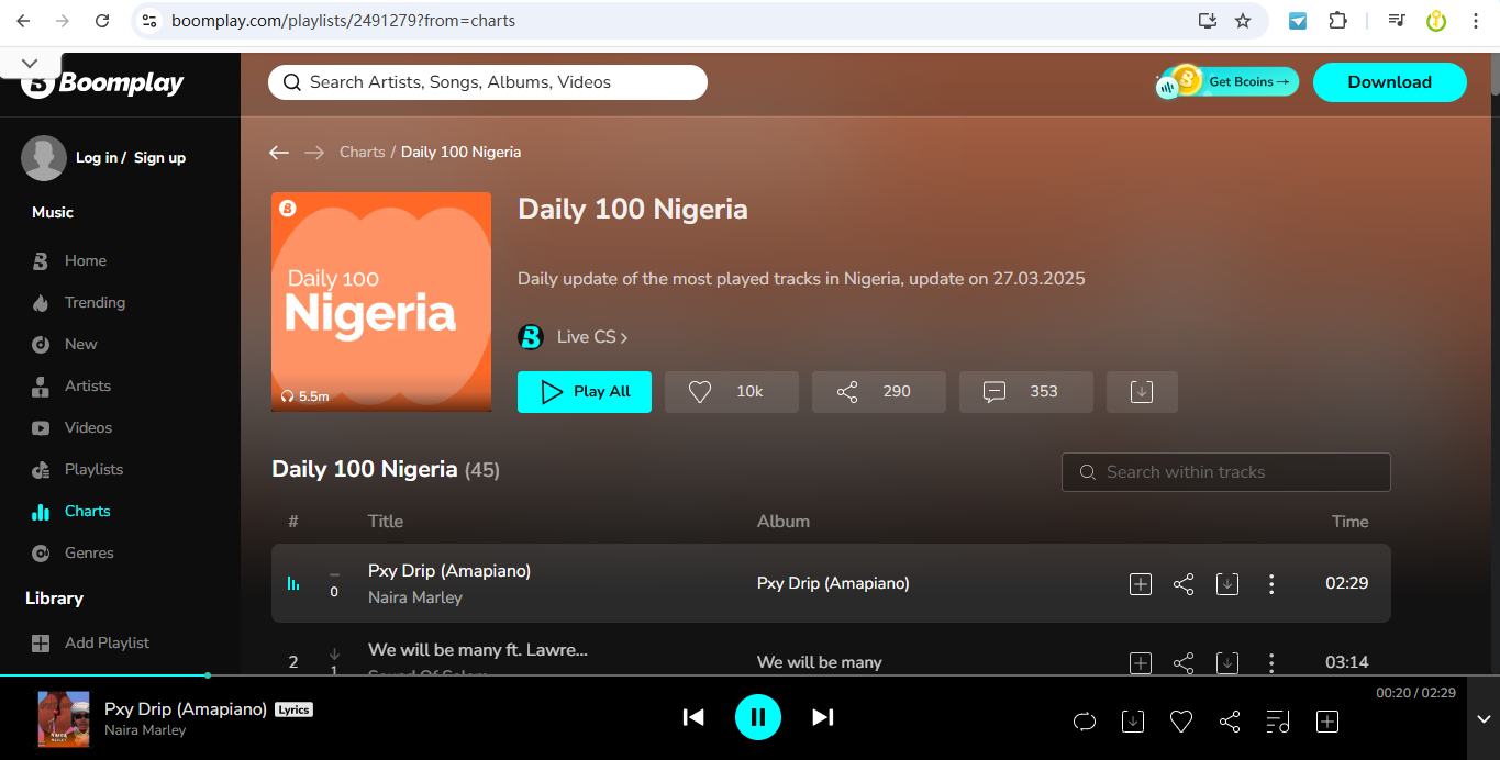 play music on Boomplay
