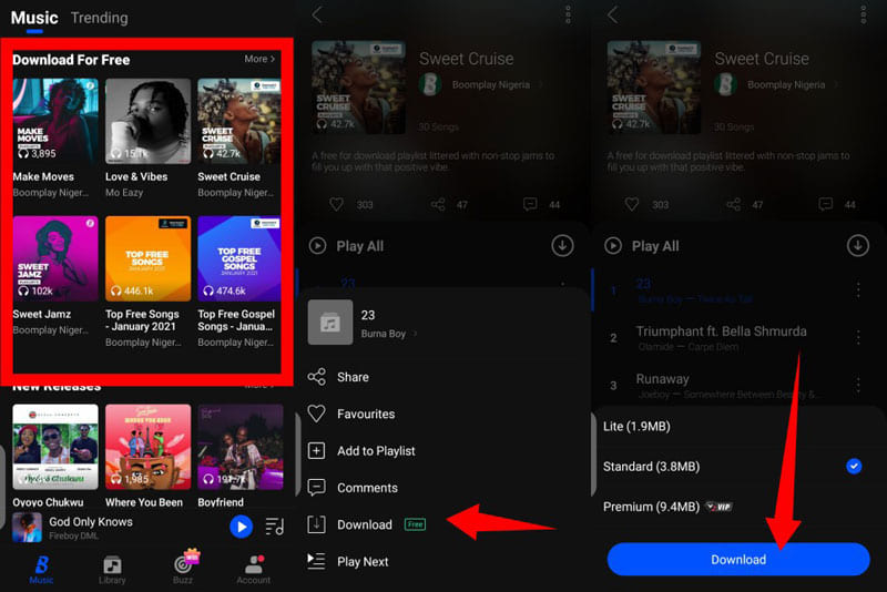 download boomplay music in app