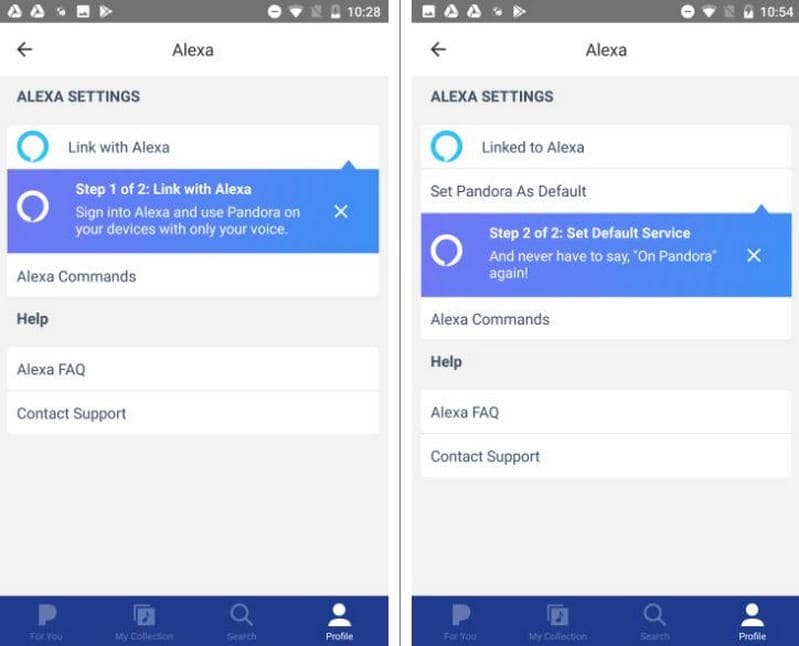 pandora on alexa android