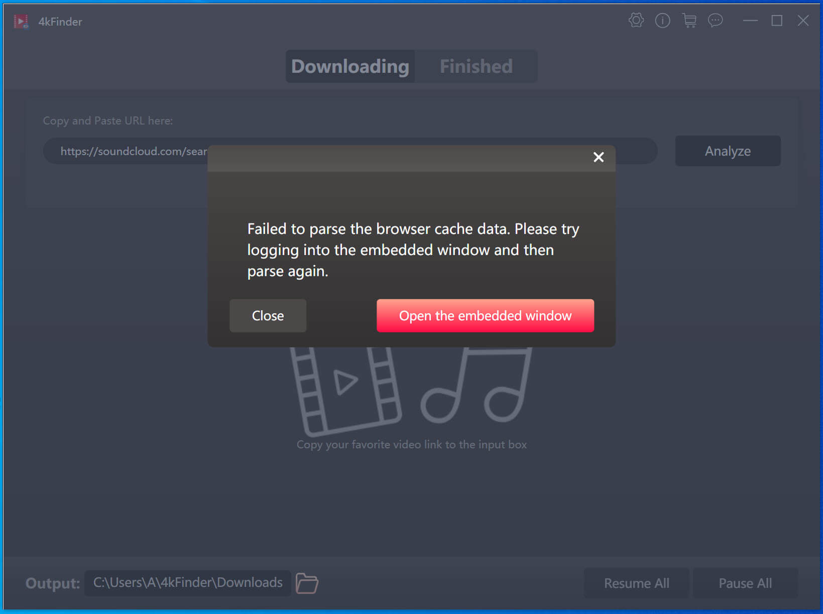 open embeded windows