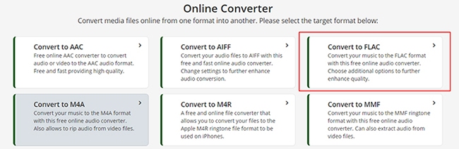 convert to flac onlineconverter
