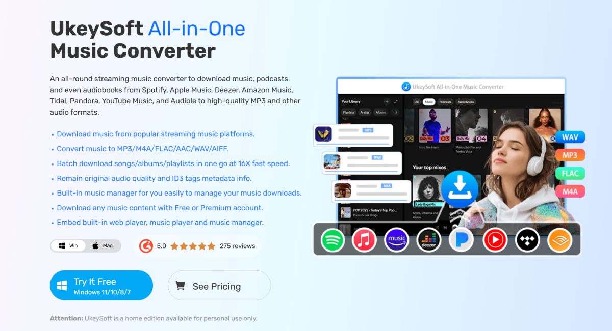 ukeysoft all in one music converter