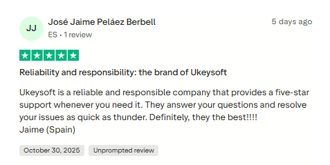 customer review of UkeySoft Apple Music Converter