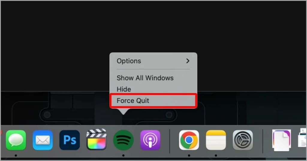 fix Spotify search not working - force quit Spotify app on Mac