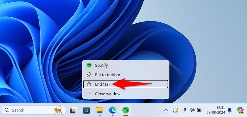 fix Spotify search not working - force quit Spotify app on Win