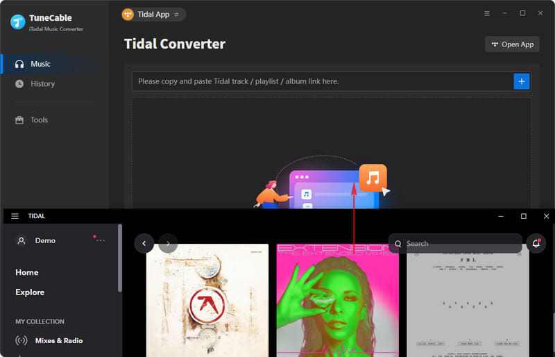 add songs to TuneCable Tidal Music Converter