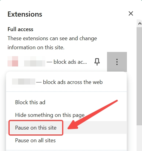 disable ad blocker for spotify