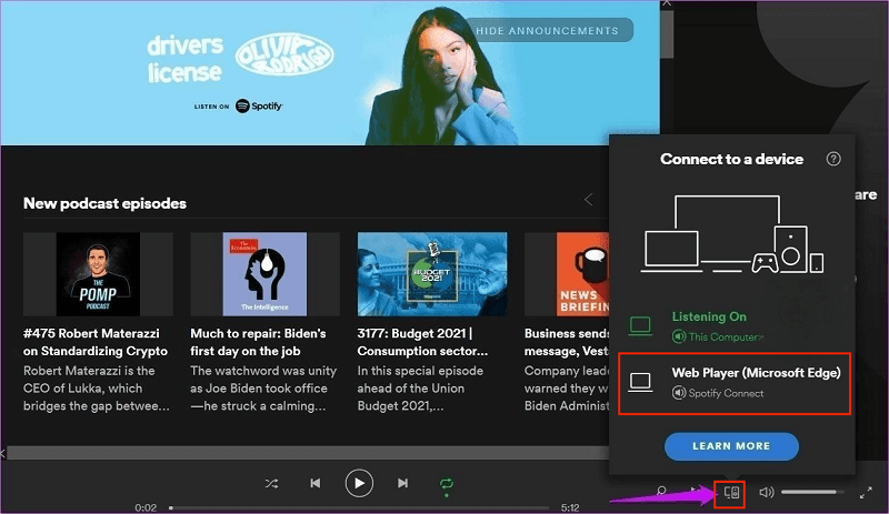 set up Spotify Connect