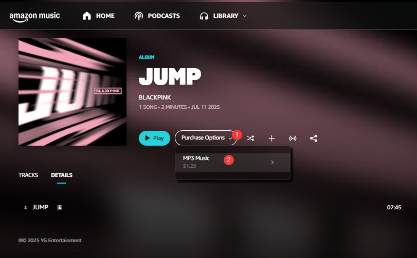 buy BlackPink mp3 song on Amazon