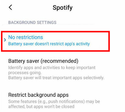 spotify no restrictions