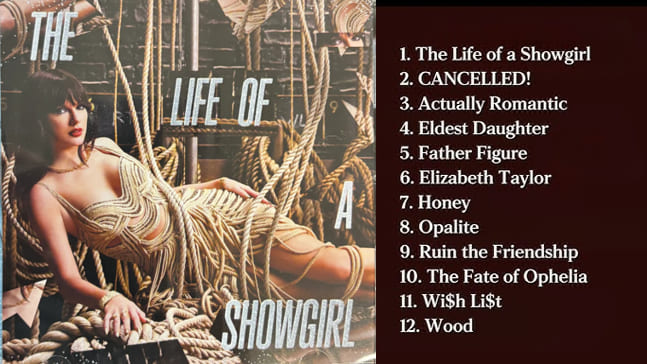 Taylor Swift The Life of a Showgirl album
