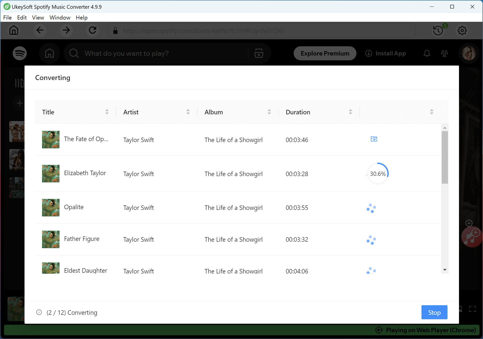 download album The Life of a Showgirl to mp3