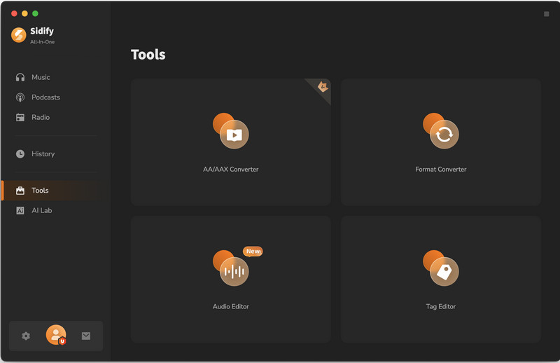 Sidify All-in-One Music Converter toolbox