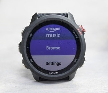 browse amazon music on Garmin Watch