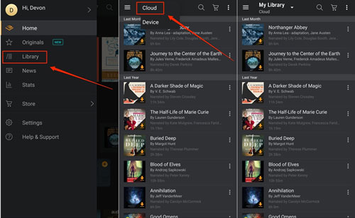 play AAX Audible books on Android