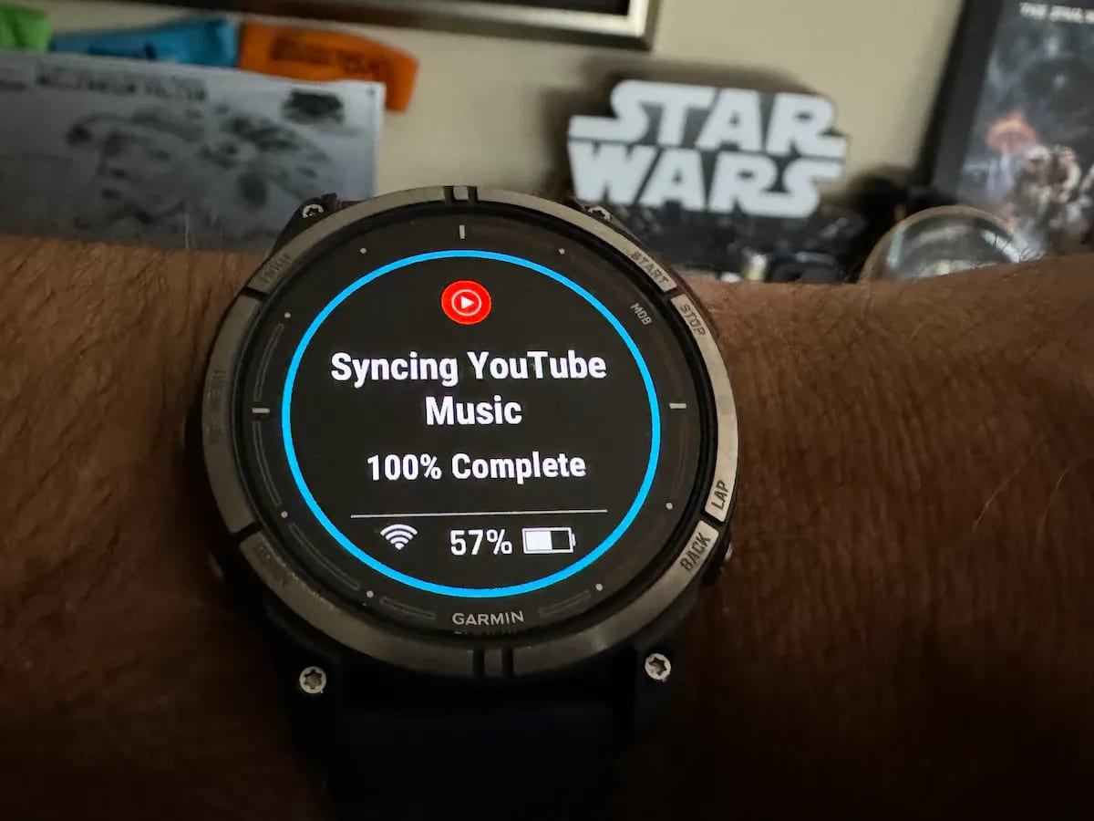 sync YouTube Music to Garmin watch