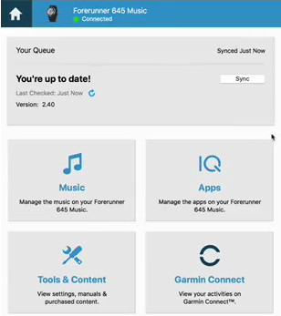 sync apple music to Garmin Express