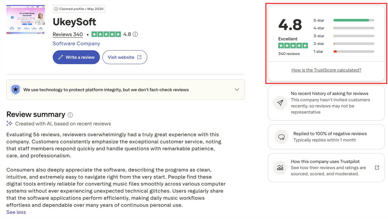 Users Reviews for UkeySoft Music Converter