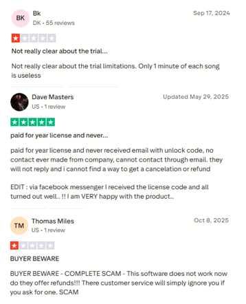 user review on TunePat