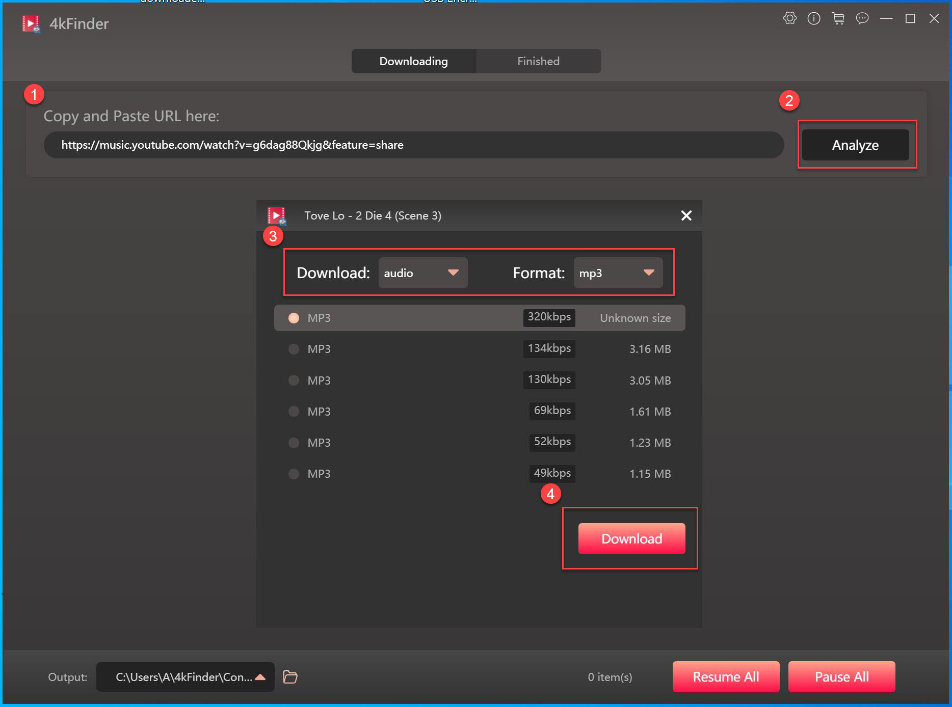 best mp3 music downloader - 4kFinder