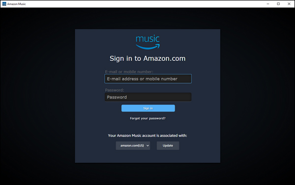 Log out Amazon Music Account