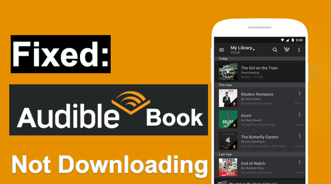 fix Audible Book not downloading