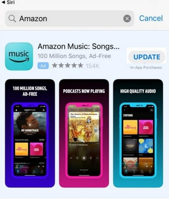 update Amazon Music App