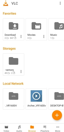 add audible files to andorid vlc