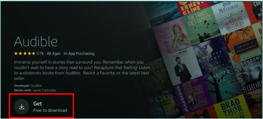 install Audible app on Fire Stick