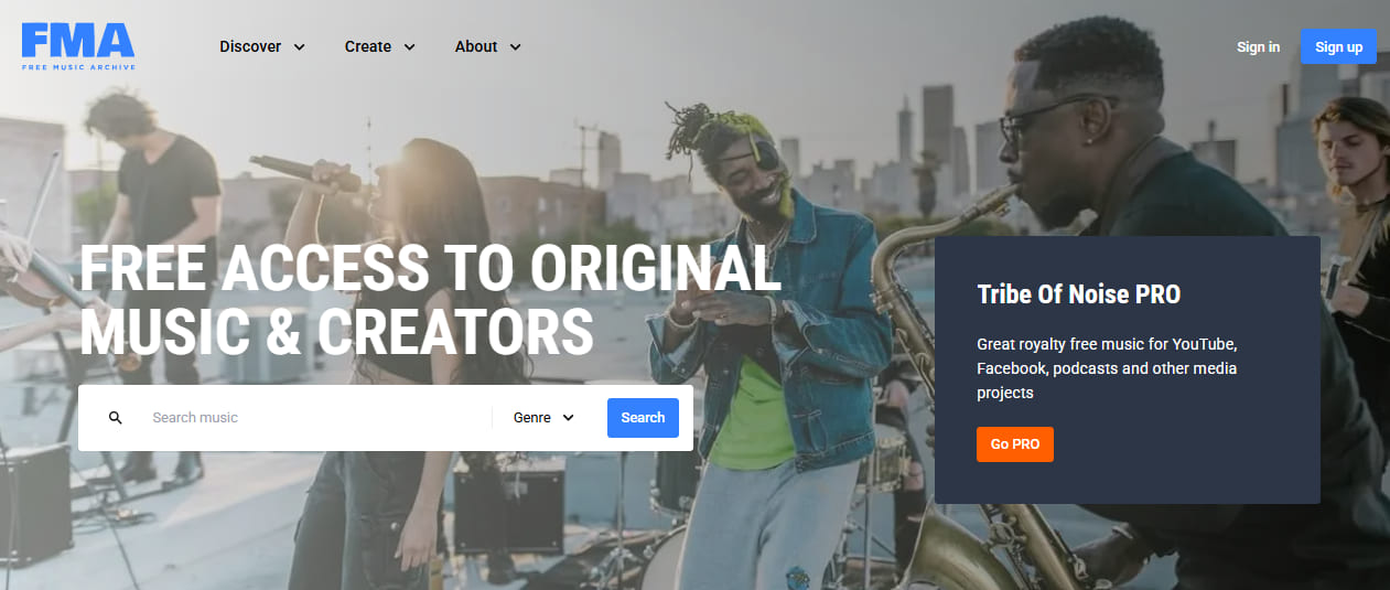 free music download site - Free Music Archive