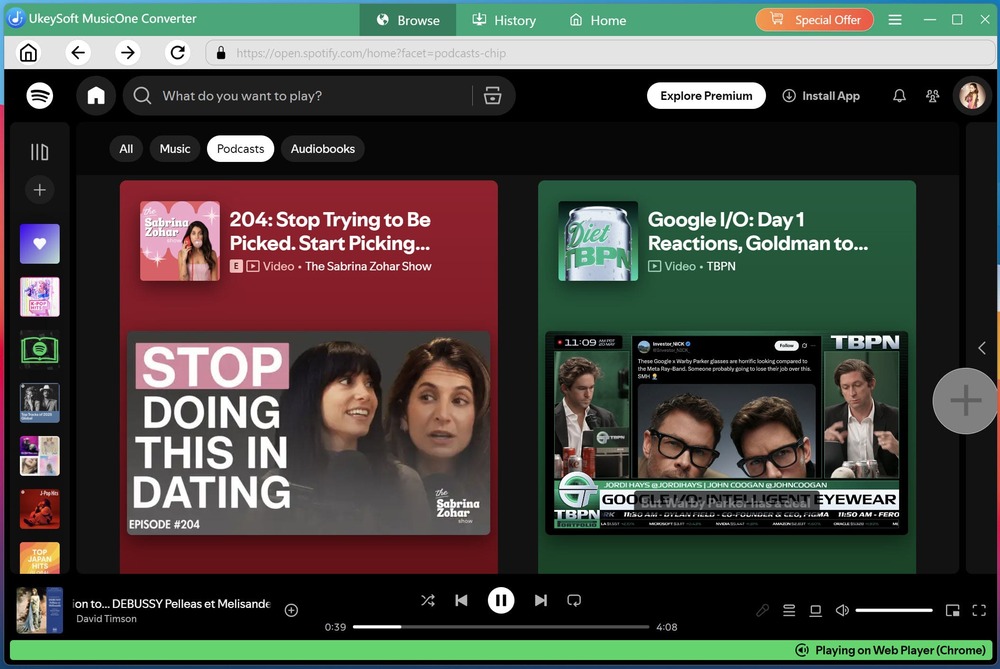 explore spotify podcasts