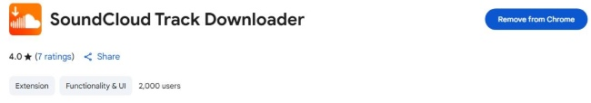 SoundCloud Track Downloader extension