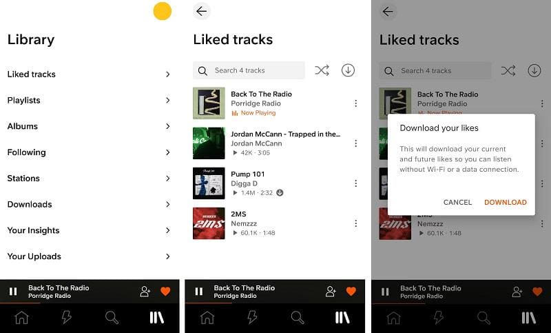 download SoundCloud music on phone