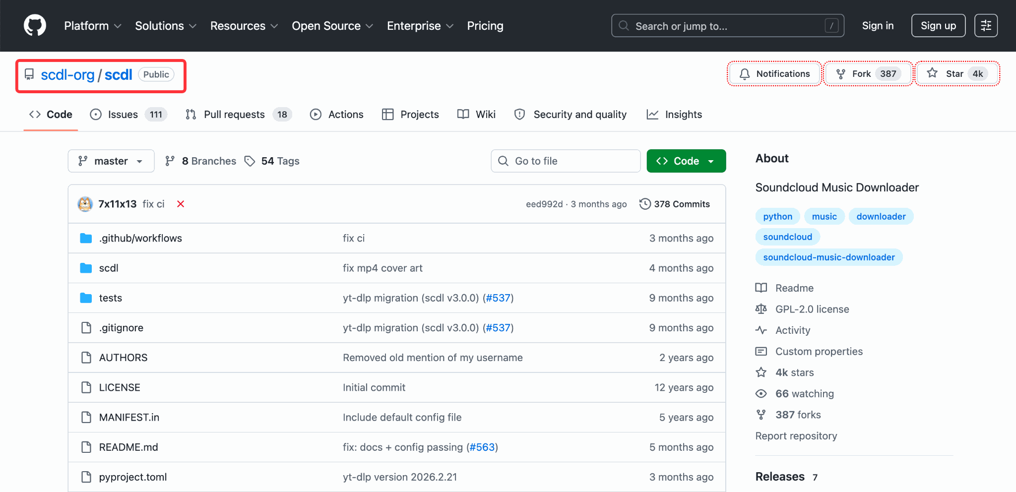 scdl SoundCloud Downloader