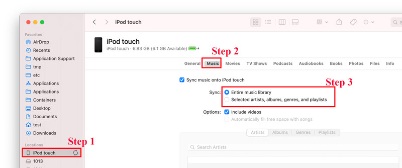 sync soundcloud music to iPod from Mac