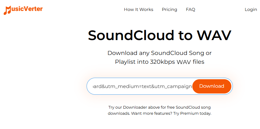 online SoundCloud to WAV converter