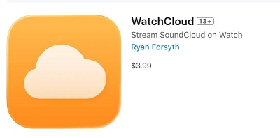 WatchCloud app on iPhone